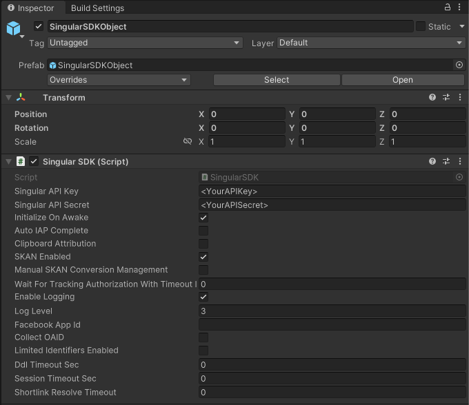 unity_singularsdkobject_settings.png
