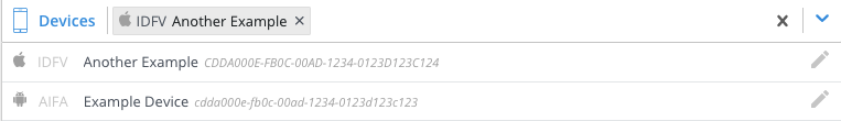 Device Dropdown
