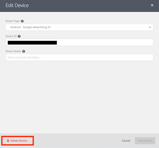 Delete Device
